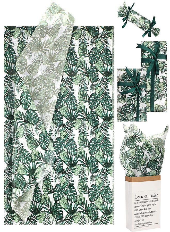 Kolldenn 120 Sheets 20 x 28 Inch Eucalyptus Tissue Paper Green Gift Wrapping Paper Greenery Packaging Bag for Wedding Birthday Showers Chrismas Summer DIY Art Craft Party Favor Decoration(Vivid Style) - Image 2